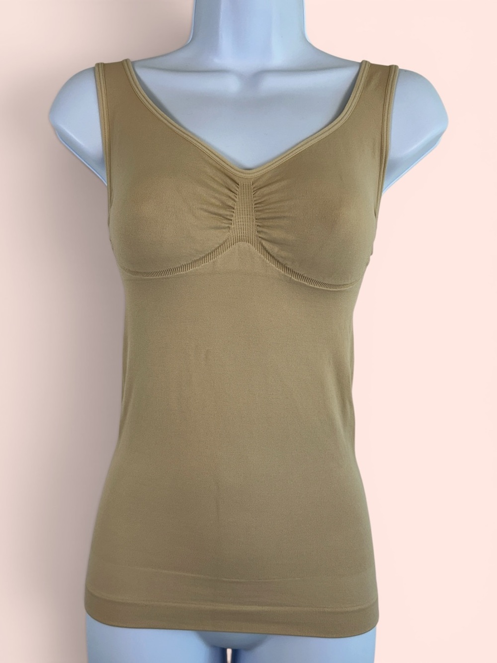 Feelingirl NWOT Size Small Bust Support Waist & Abdomen Shaper Tank Top in Khaki